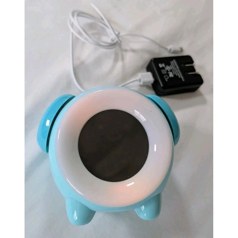 Little Hippo Ready to Rise Childrens Alarm Clock Night Light Sleep Trainer